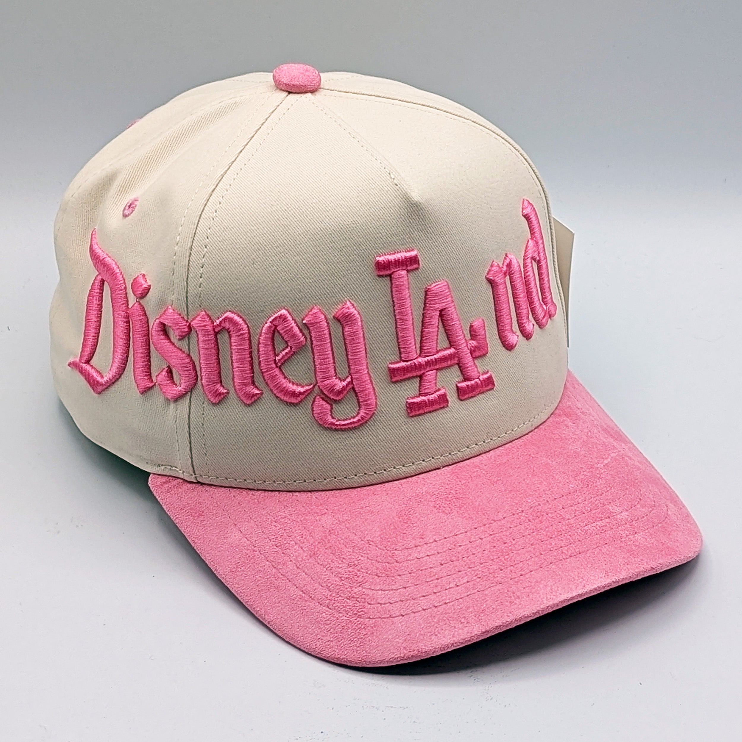 Disneyland Disney LAnd Hat - Multiple Colors - 5-Panel Embroidered Snapback Hat A-Frame