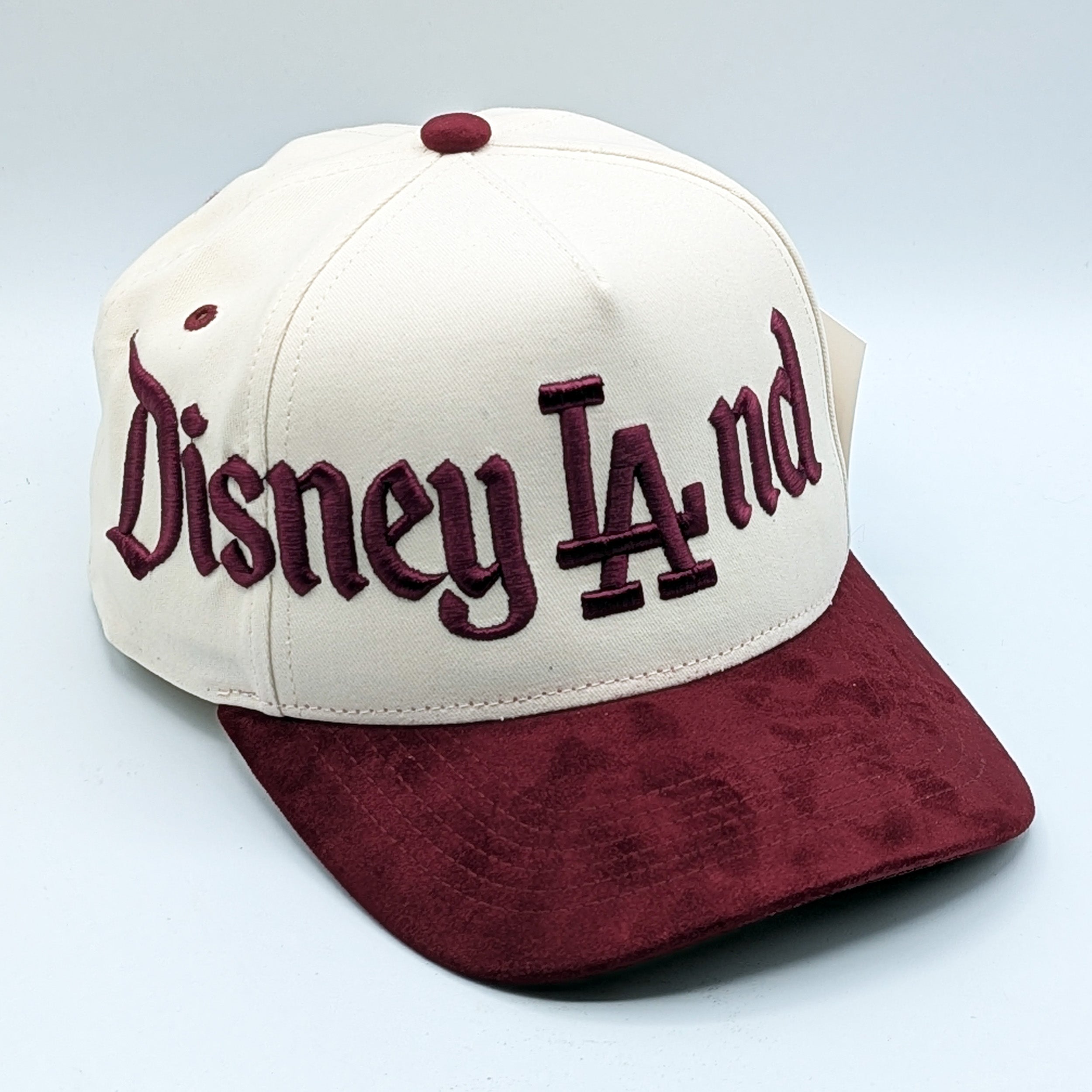 Disneyland Disney LAnd Hat - Multiple Colors - 5-Panel Embroidered Snapback Hat A-Frame