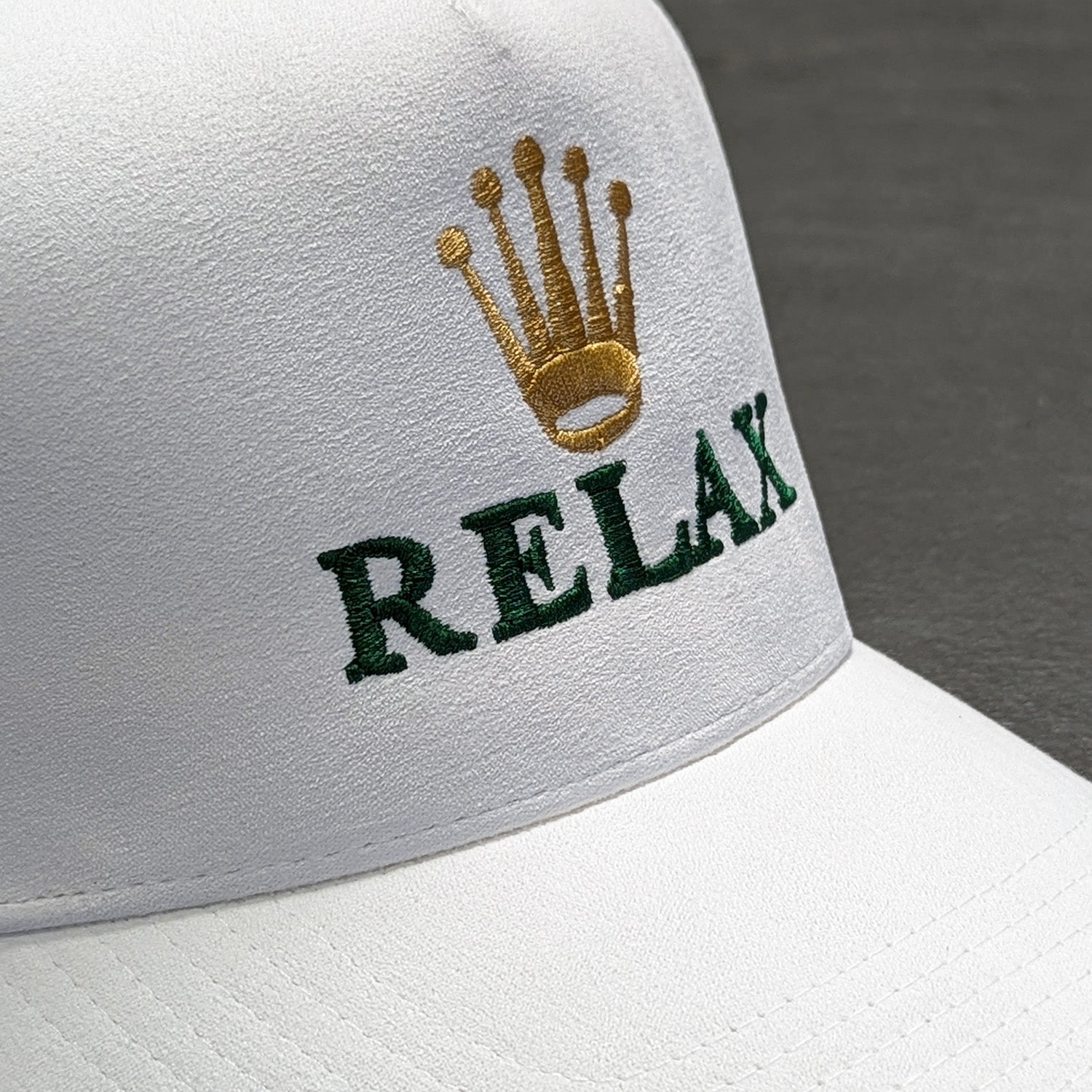 WHITE CAP FULL SUEDE