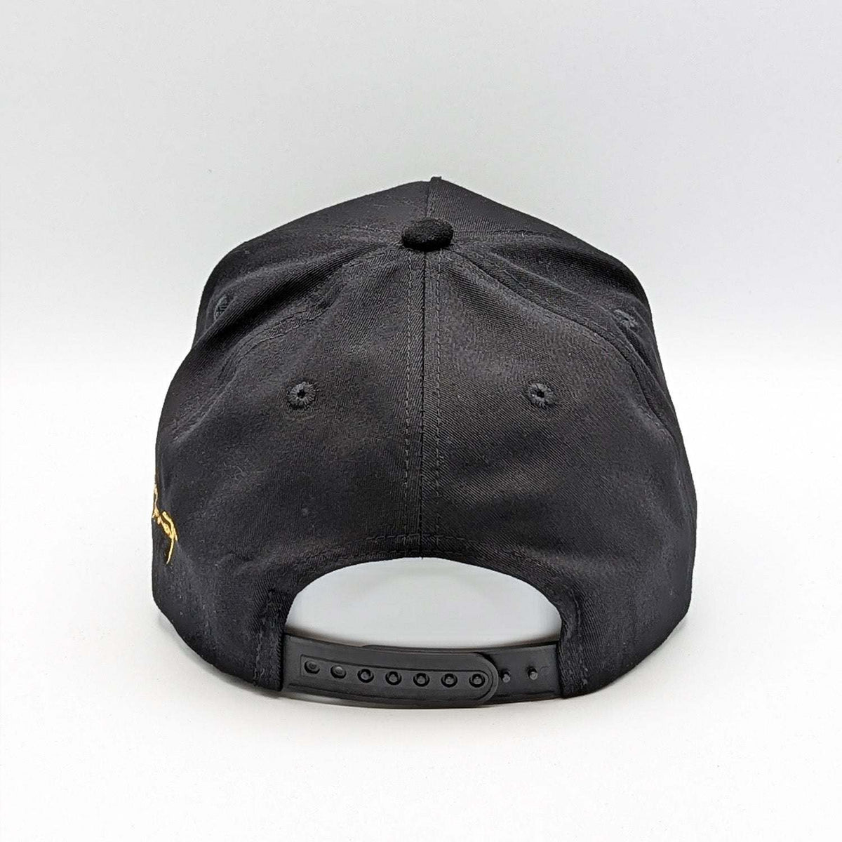 Relax - Premium Suede Snapback Hat in black suede-like fabric, featuring a structured five-panel crown and adjustable snap closure