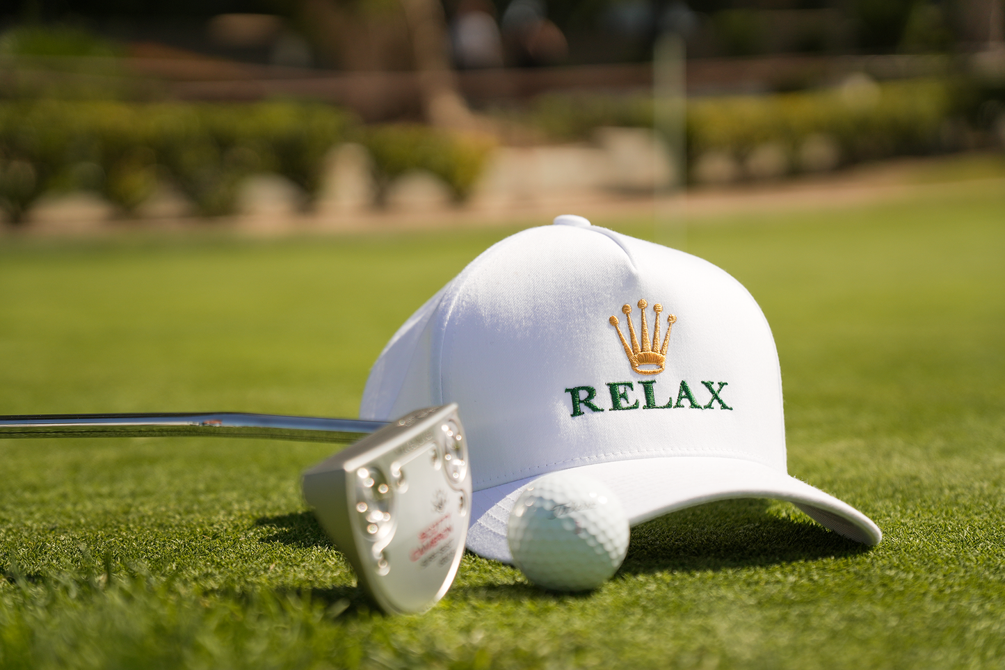 RELAX Golf Hat | Funny | Parody | Rolex | Snapback Hat