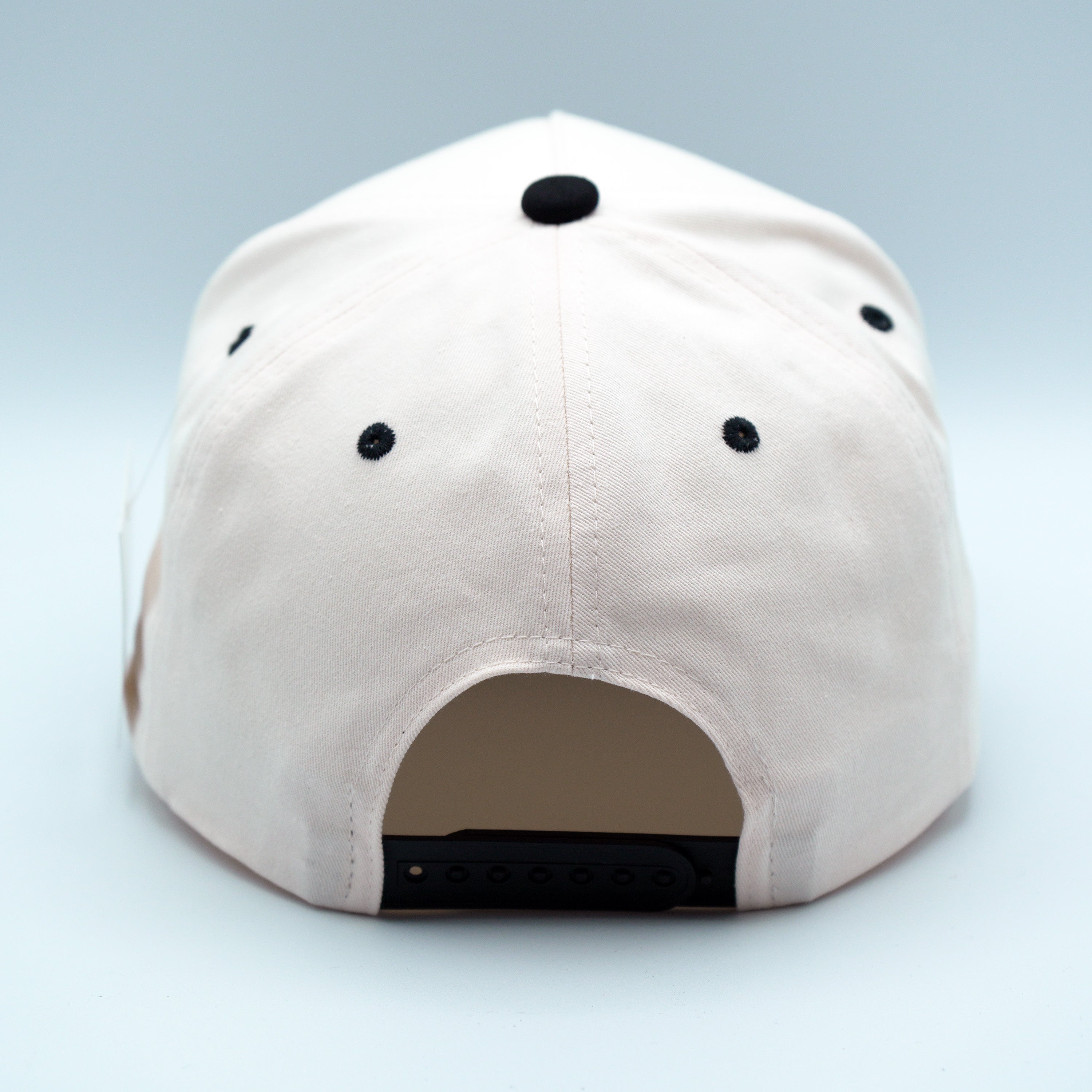 LA Plug - NATURAL/BLACK (Suede Brim) - Premium A-Frame Snapback