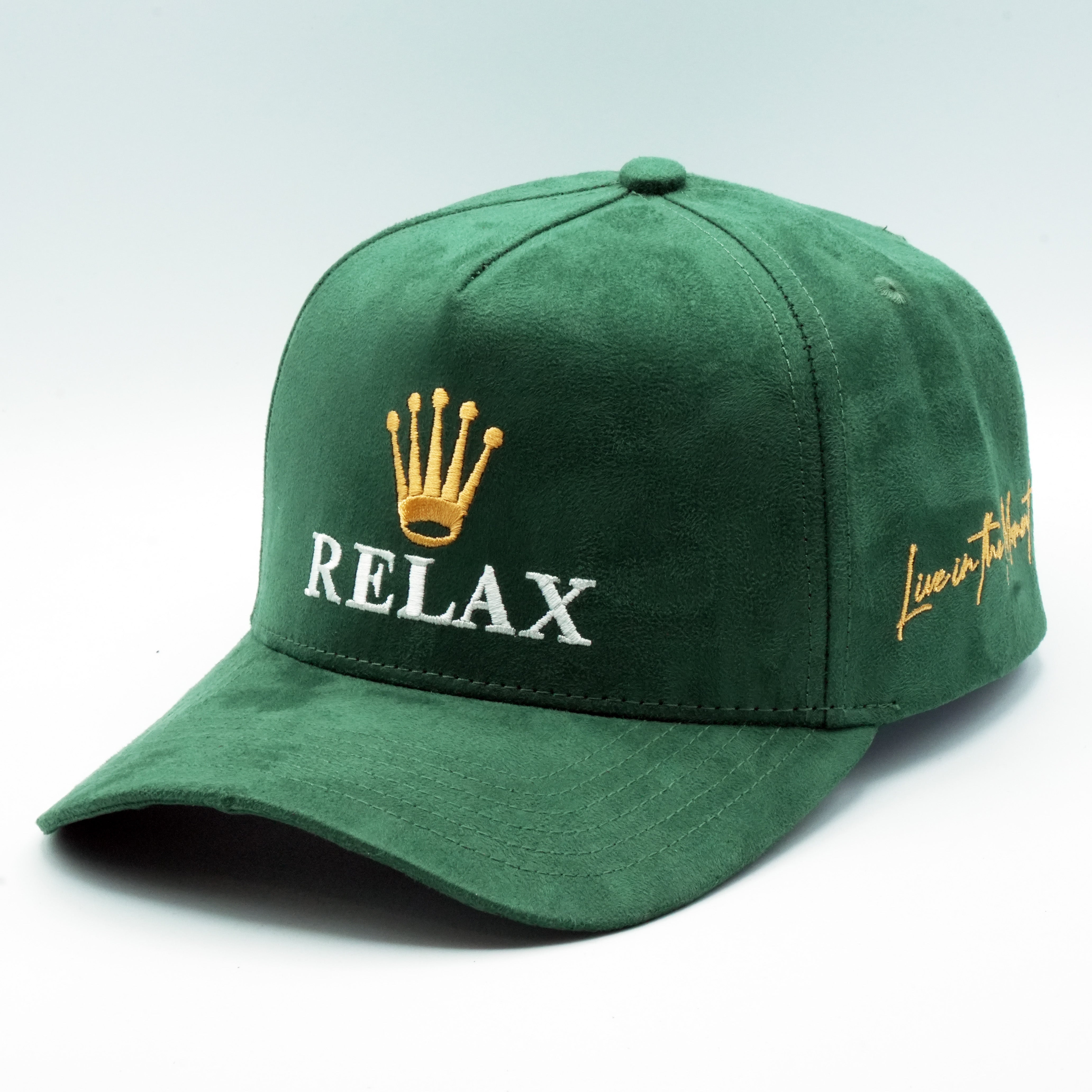 Relax - Premium Hat A-Frame Snapback Adjustable - Suede Feel Finish - 5 Panel