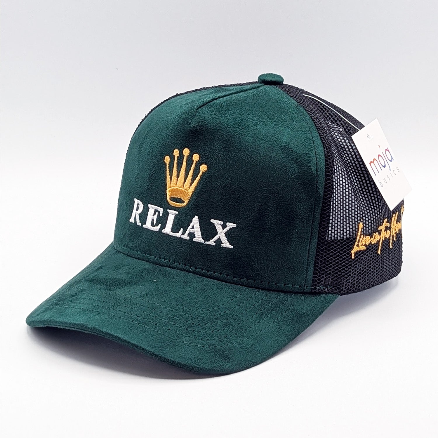Relax - Premium Hat A-Frame Snapback Adjustable - Suede Feel Finish - 5 Panel