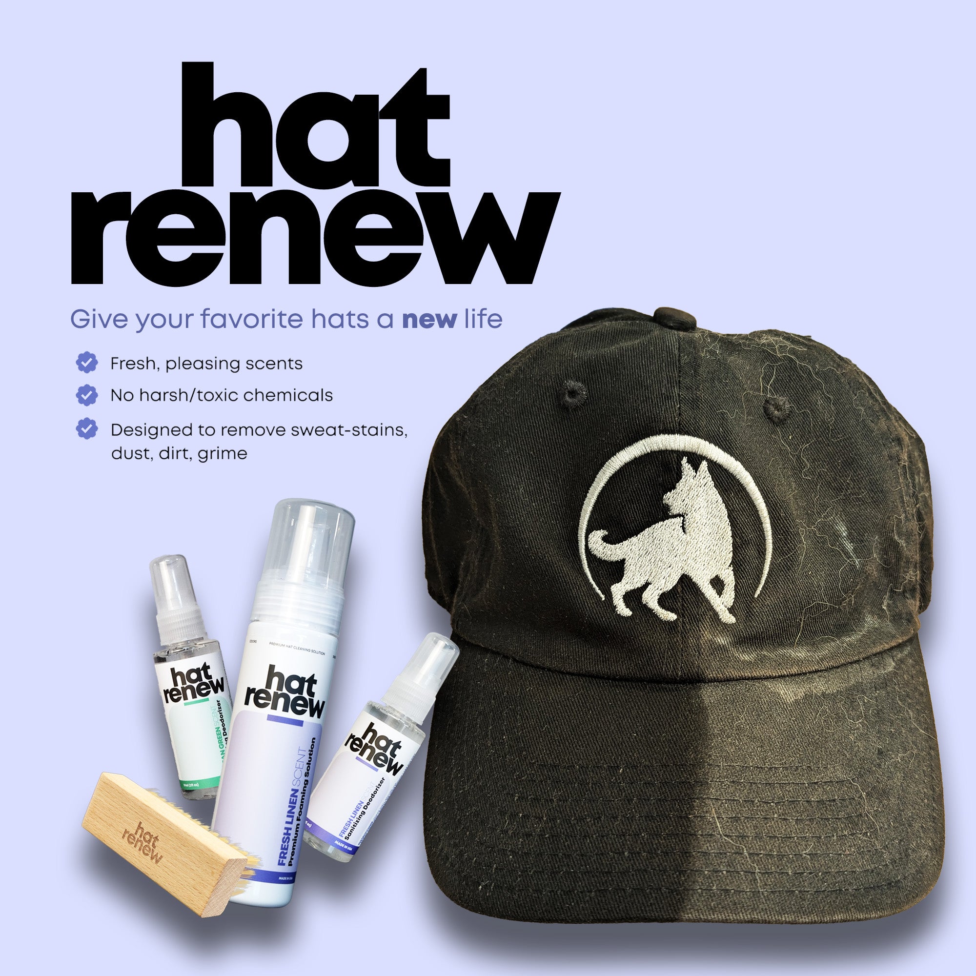 Hat Renew Kit – Clean Maintain Your Caps, Wool Hats Moja