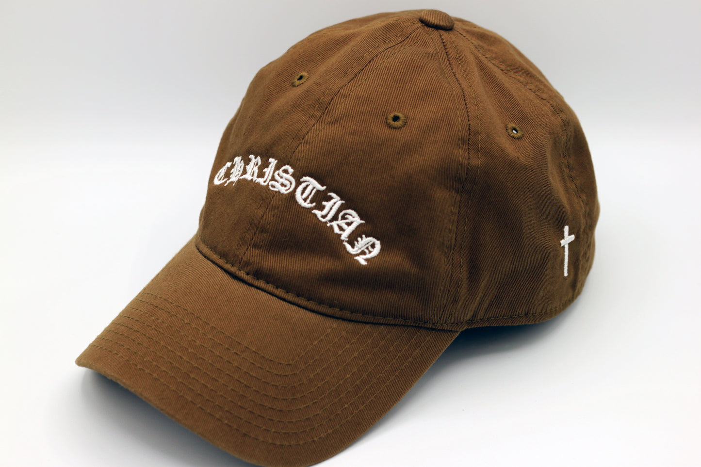 CHRISTIAN - Premium Dad Hat - With Cross on Side