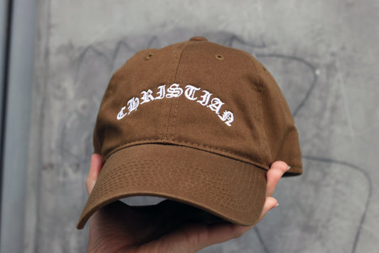 CHRISTIAN - Premium Dad Hat - With Cross on Side