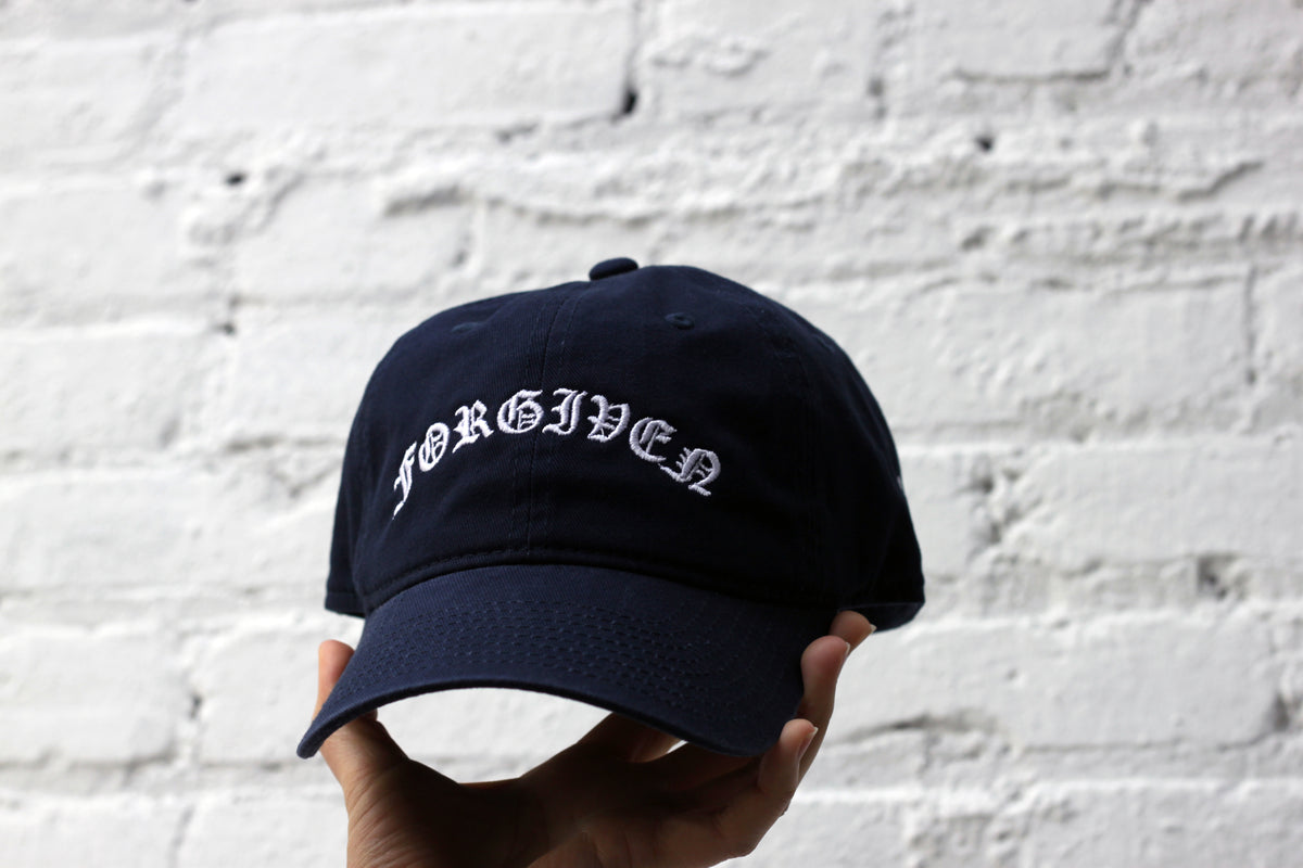 FORGIVEN - Premium Dad Hat - With Cross on Side – mojabasics