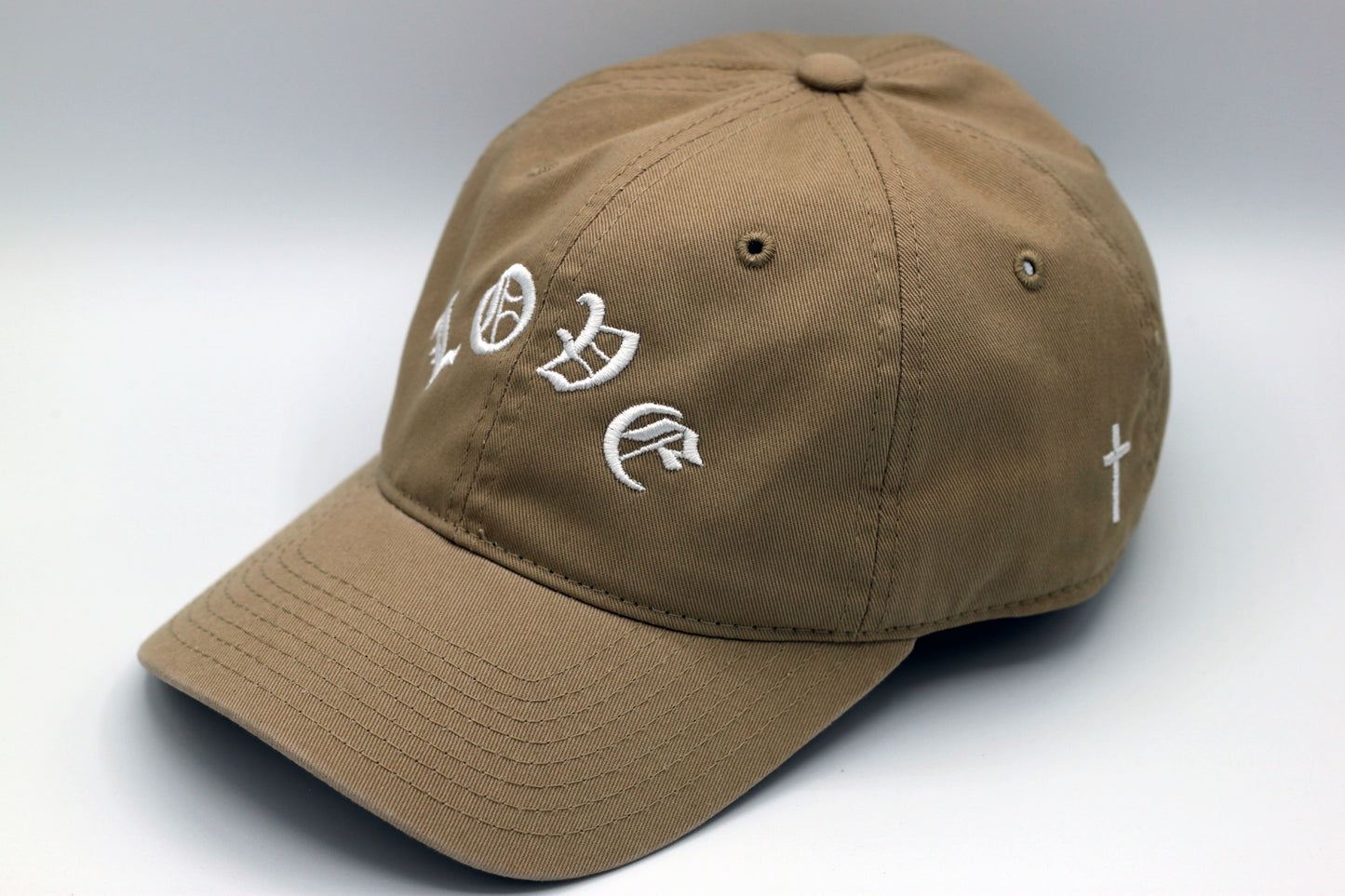 LOVE - Premium Dad Hat - With Cross on Side