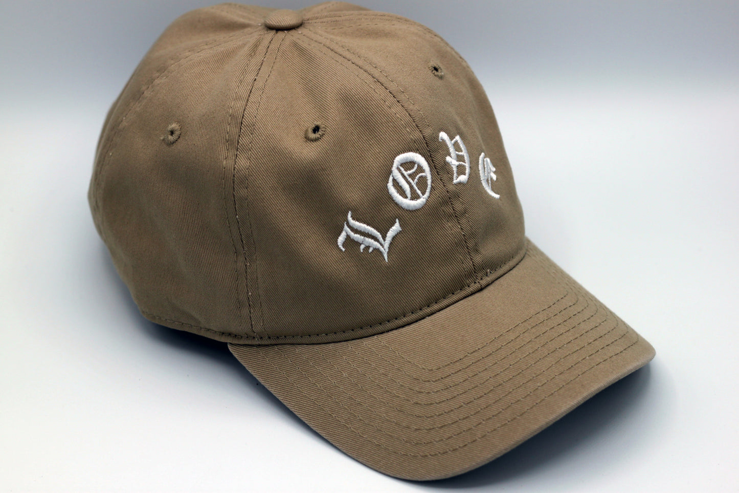 LOVE - Premium Dad Hat - With Cross on Side