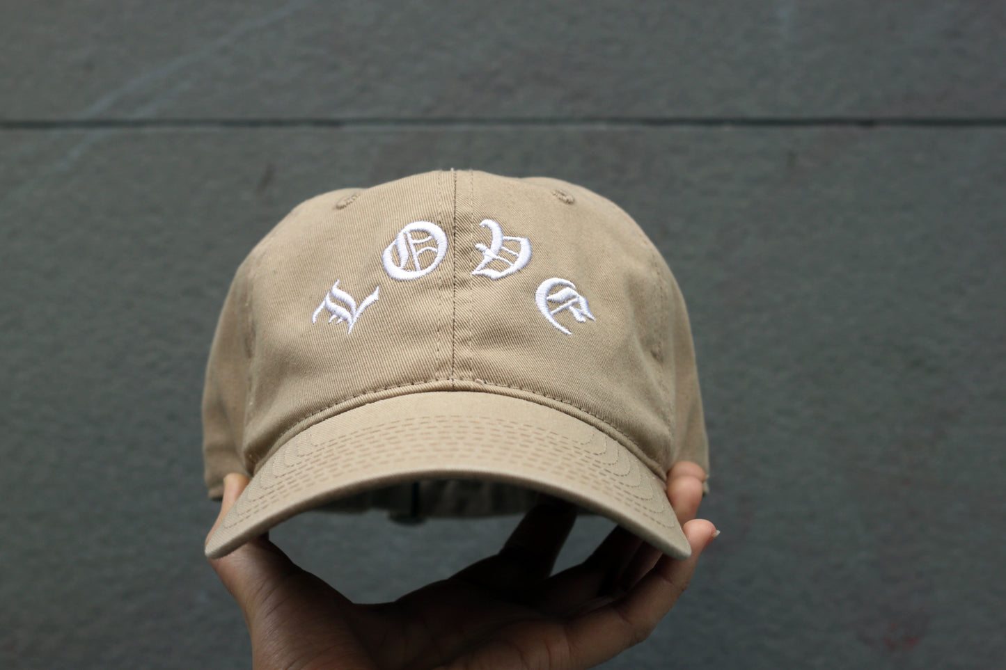 LOVE - Premium Dad Hat - With Cross on Side