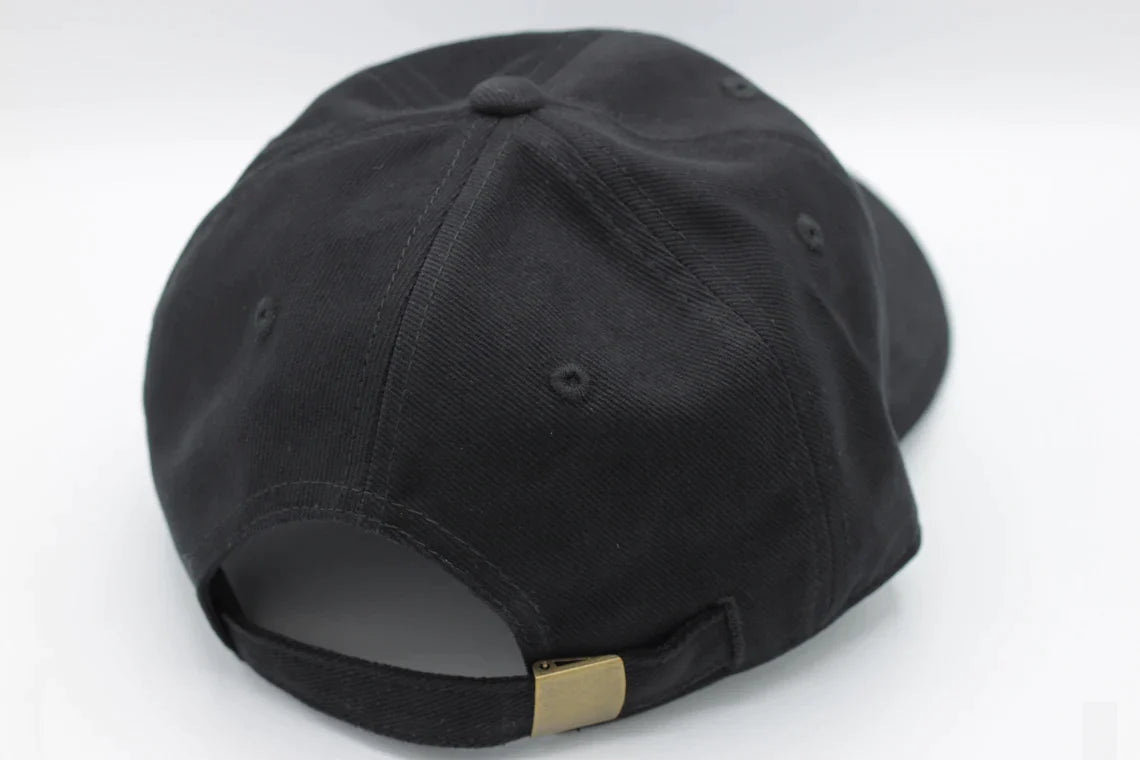 Blank black dad hat sales